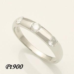 Pt900 0.85ct 天然 ダイヤモンド ハーフ エタニティ リング