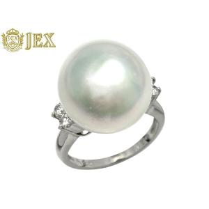 South Sea Pearl Pt900白蝶パール ダイヤモンドリング NO.118982 : JEX  