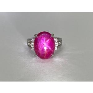Star Ruby Pt900スタールビー ダ...の詳細画像2