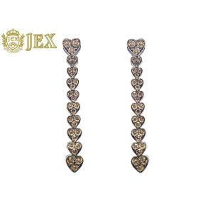 Diamond K18WG K14WG留具 ダイヤモンドイヤリング NO.129117 : JEX宝石 