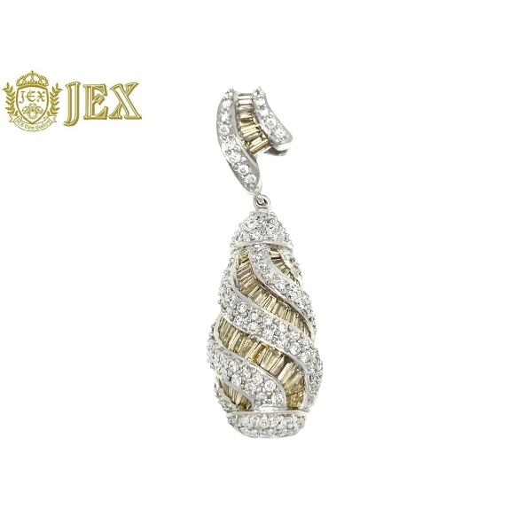 Brown Diamond K18WGブラウン カラーレスダイヤモンドペントップ NO.129053