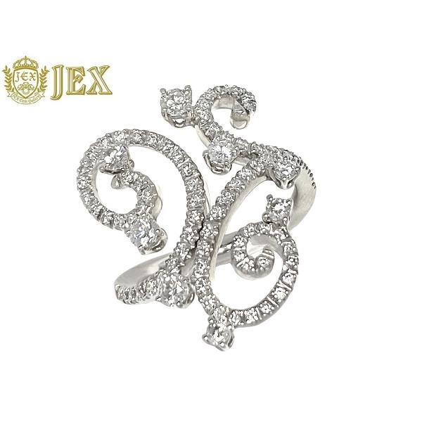 Diamond K18WGダイヤモンドリング NO.129082