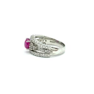 Star Ruby Pt900スタールビー ダ...の詳細画像3