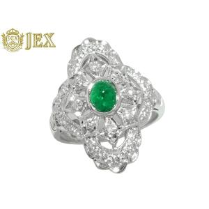 【最終価格】今年購入の美品❗️保証書付✨エメラルド×ダイヤモンドプラチナリング プラチナエメラルドリング(LFR359)|TSUTSUMI（ジュエリーツツミ