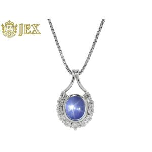 Star Sapphire Pt900 850 NC スターサファイヤ ダイヤペンダント NO.304963