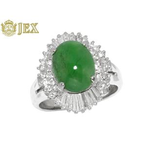 Emerald Pt900 K18エメラルド ダイヤモンドリング NO.48999 : JEX宝石