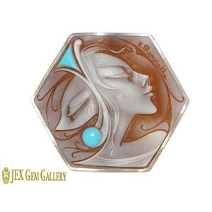 CAMEO（カメオ） Pasquare Esposito作 シェル K18 ペンダント トップ