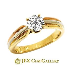 Diamond K18WGダイヤモンドリング NO.129082 : JEX宝石ギャラリー