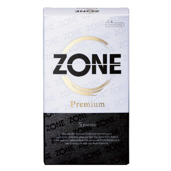 コンドーム zone ZONE ゾーン プレミアム ラテックス製 5個入×1箱 ジェクス  爆買