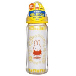 メーカー直営 哺乳びん ガラス製 広口 ミッフィー 240ml チュチュベビー CHU CHU BABY おまけ付 日本製 ジェクス