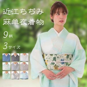 近江ちぢみ使用高級麻単衣着物(広衿)  着物/麻素材/各サイズOK