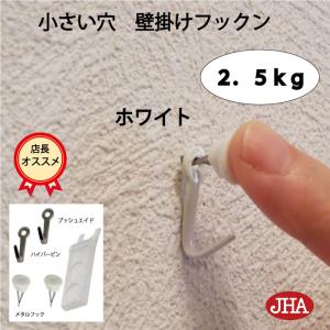 仕上がり綺麗 (壁掛け フックン：ホワイト）F-25K-W