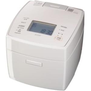 三菱　MITSUBISHI 炊飯器 5.5合 炭炊釜 IH 備長炭 2層厚釜 白亜麻 NJ-VS10...