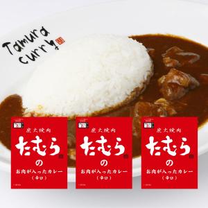 レトルト カレー 炭火焼肉たむらのカレー  ビーフカレー スパイス お肉 ご当地 辛口 200g 3食セット