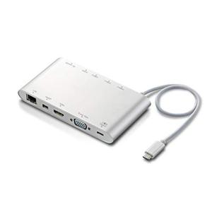 エレコム ドッキングステーション PD 充電Type-C/USB3.0/miniDisplay/HDMI/D-sub/φ3.5/SD+mic｜jiasp5