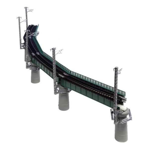 KATO Nゲージ カーブ鉄橋セットR448-60° 緑 20-823 鉄道模型用品