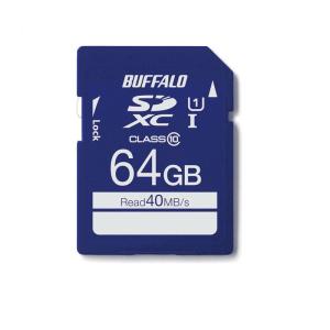 BUFFALO UHS-I Class1 SDカード 64GB RSDC-064GU1S｜jiatentu2