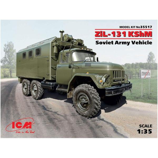 ICM 1/35 ソビエト ZiL-131 KShM コマンドビークル プラモデル