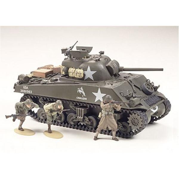 タミヤ 1/35 ミリタリーミニチュアシリーズ M4A3シャーマン (前線突破)