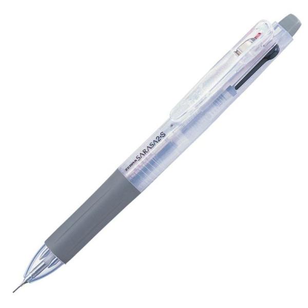 ゼブラ 多機能ペン 2色+シャープ サラサ2+S 白 10本 B-SJ2-W