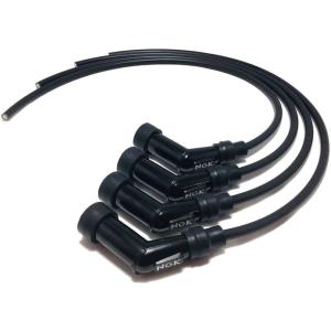 NGK プラグコード・プラグキャップ セット 赤 4本/V型 XJR400/XJR400R