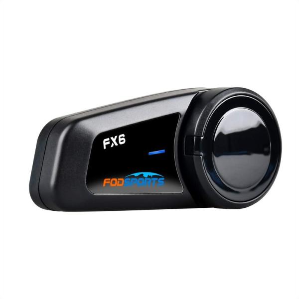 FODSPORTS バイク用 インカム FX6 6人同時通話 Bluetooth5.0 FMラジオ ...