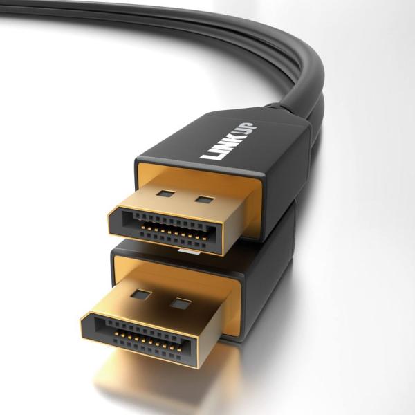 LINKUP DisplayPort 1.4 DP8K ケーブル (VESA 認定品) | コネクタ...