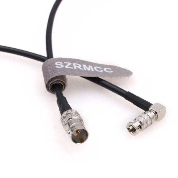 SZRMCC高密度HD直角マイクロBNC Q4から標準BNC女性75オームUHD 4Kビデオ同軸ケー...