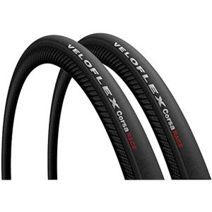 ベロフレックス (Veloflex) コルサ レース 700×23C Corsa Race クリンチャー 2本セット (ブラック)｜jiatentu4