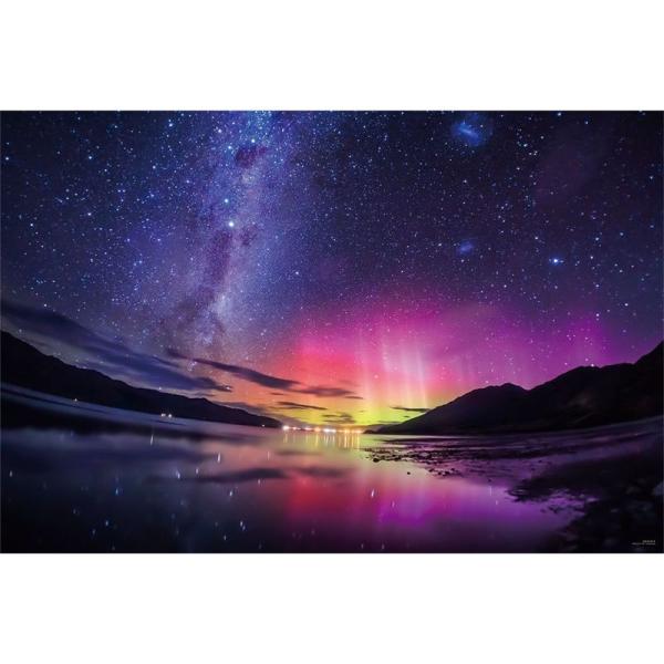 1000ピース KAGAYA 銀河の果ての南極光(ニュージーランド)光るパズル(50x75cm) ジ...