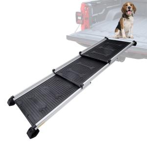 犬用スロープ， gardhom 荷重85? 緩やか 伸縮式 73-163CM ドッグスロープ 屋外 玄関 階段 車｜jiatentu4