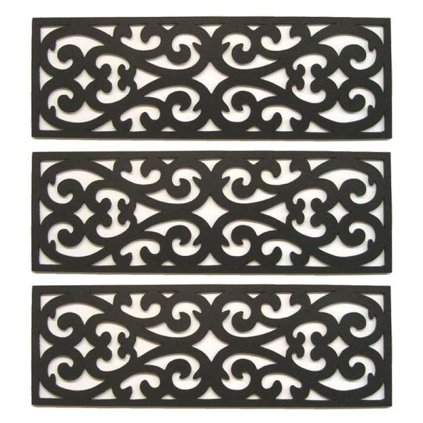 コモライフ 屋外用の階段マット 3枚組 北欧柄 階段マット 階段用マット 階段 外階段 外用階段 マ...