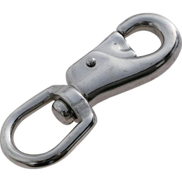 TRUSCO(トラスコ) ステンレス スイベルスナップ強力タイプ 線径7mm 長さ113mm 許容荷...