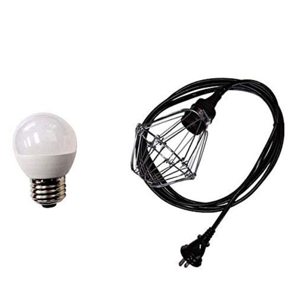 認定防水型提灯用ソケットコード1灯用 防雨型提灯用LED電球セット 国内メーカー品