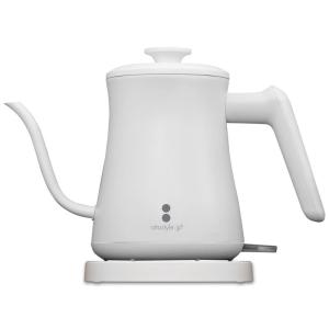 ottostyle.jp 電気ケトル コーヒーポット やかん ドリップポット 0.6L ホワイト コーヒー お茶 紅茶 カップ麺 注ぎやすい｜jiatentusa