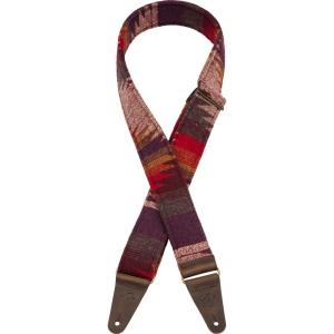 Fender フェンダー 楽器用アメリカ製ストラップ Zion Strap, Purple Aztec, 2"｜jiatentusa