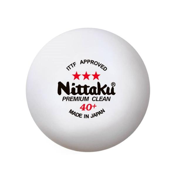 ニッタク(Nittaku) 卓球 ボール 3スター プレミアム クリーン 1ダース NB1701