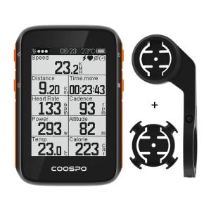 COOSPO サイクルコンピュータ GPS サイコン ワイヤレス 自転車スピードメーター サイクルメーター 大容量バッテリー 36時間連続駆｜jiatentusa