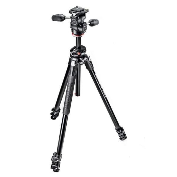 Manfrotto 290シリーズ DUAL アルミニウム 3段 3ウェイ雲台キット MK290DU...