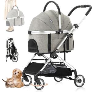 新品★分離式 ペットカート 4輪 360°回転 折りたたみ 犬用ベビーカー Amazon.co.jp: Aikenn分離式 ペットカート 4輪360°回転