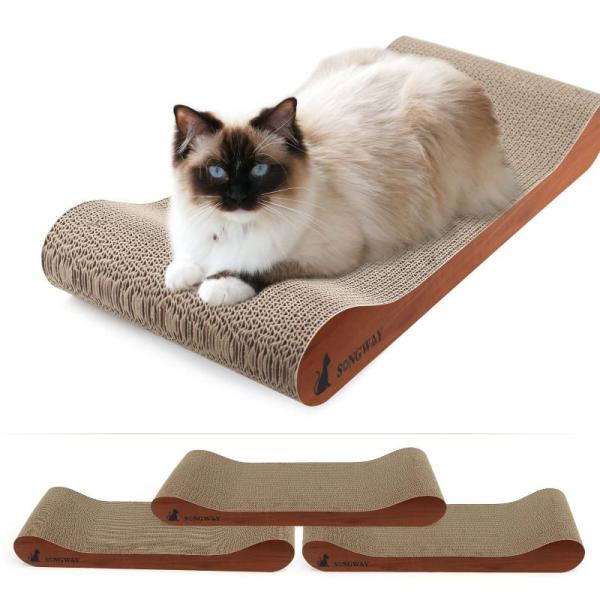 SONGWAY 大型猫爪とぎ ぽっちゃり猫 爪研ぎ つめとぎ 大きい サイズ ねこ爪とぎ 強化 ダン...