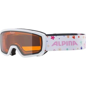 アルピナ 子供用スキースノーボードゴーグル ダブルレンズ くもり止め メガネ使用可 SCARABEO JR ホワイト/ローズ Free Si｜jiatentusa
