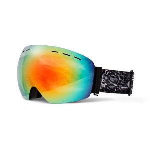 KULUSUPA スキーゴーグル スノボ ゴーグル スノーゴーグル 球面ダブルレンズ メガネ対応 曇り止め 180°広視野 UV400紫外線｜jiatentusa