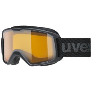uvex ウベックス 子供用 スキースノーボードゴーグル ダブルレンズ くもり止め メガネ使用可 elemnt LGL ブラック Free｜jiatentusa