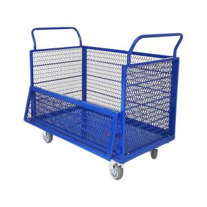カゴは折り畳み可能 カゴ台車 カゴ 手押し台車 ハンドブレーキ付き Amazon.co.jp: BWOLF GY 緑 ブレーキ付き カゴ付き台車 手押し