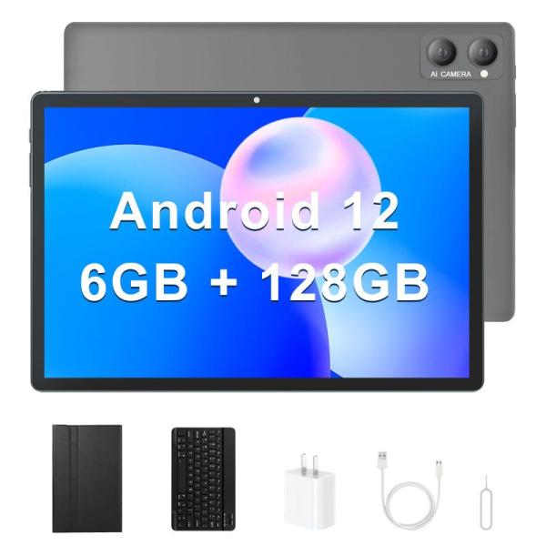 CNBANAN Android12 タブレット 10.1インチ アンドロイドタブレット RAM 6G...