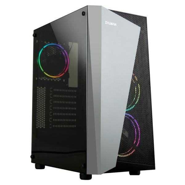 ZALMAN S4 Plus ミドルタワーPCケース RGBファン 3基搭載 CS7798