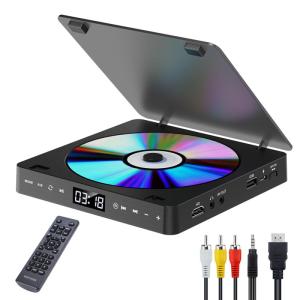 Gueray DVDプレーヤー 超小型 HDMI端子搭載 最大1080Pの解像度 空間を占めず CD再生に対応 ランダム再生 A-Bリピート｜jiatentusa