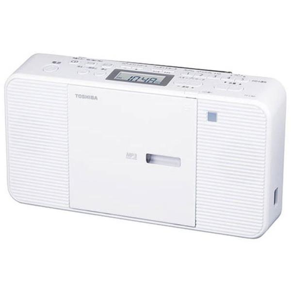 TOSHIBA(東芝) TY-C301-W(ホワイト) CDラジオ ワイドFM対応 バッテリー式