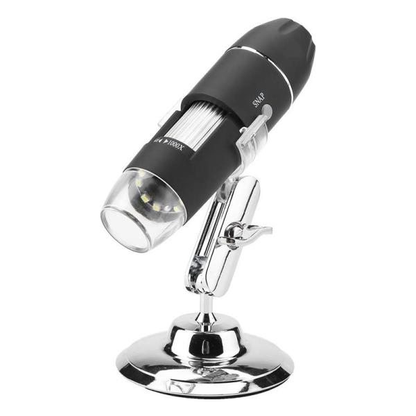 顕微鏡 マイクロスコープ 虫眼鏡 LEDルーペ 8個LEDライト搭載 480P画素 テレビに接続 昆...